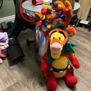 Reindeer Tigger Stuffed Animal Disney Winnie the Pooh